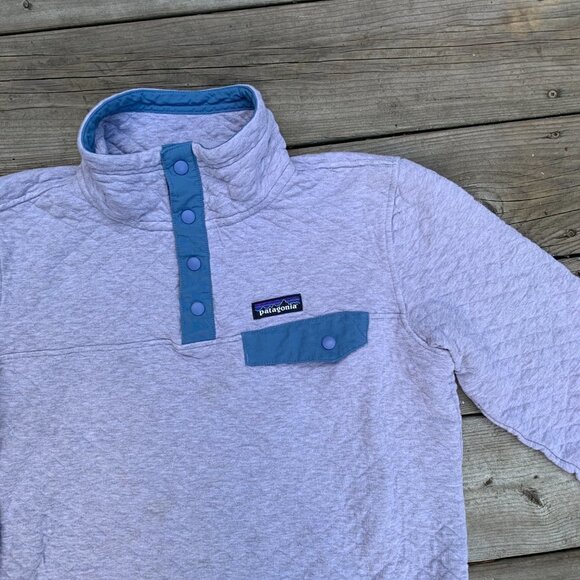 Patagonia Organic Cotton Quilt Snap T Pullover Jacket Sweater Small - Picture 7 of 14